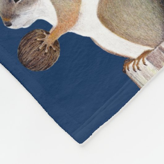 Eichhörnchen Fleecedecke (Ecke)
