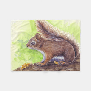 Eichhörnchen Fleecedecke
