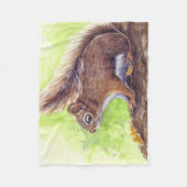 Eichhörnchen Fleecedecke (Vorderseite)