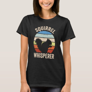 Eichhörnchen-Flüsterer Vintage-Sonnenuntergang Hüb T-Shirt