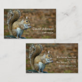 Eichhörnchen-Foto-Geschäfts-Karte Visitenkarte (Vorne/Hinten)