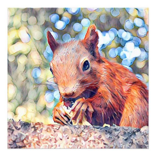Eichhörnchen Fotodruck (Vorne)