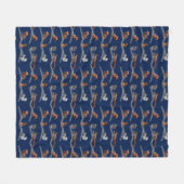 Eichhörnchen Frenzy Fleece Blanket (Marine) (Vorderseite (Horizontal))