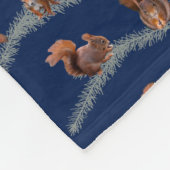 Eichhörnchen Frenzy Fleece Blanket (Marine) (Ecke)