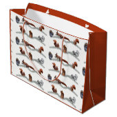 Eichhörnchen Frenzy Geschenktasche Große Geschenktüte (Rückseite Schrägansicht)
