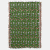 Eichhörnchen Frenzy Throw Blanket (grün) Decke (Vorderseite Vertikal)