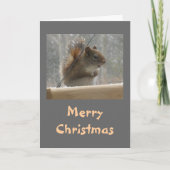 Eichhörnchen Frohe Weihnachten (Vorderseite)
