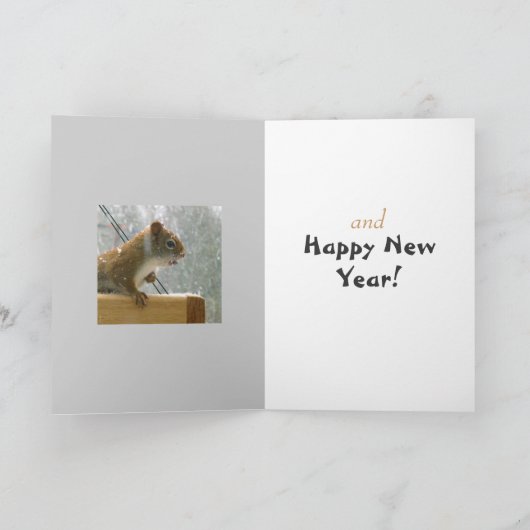 Eichhörnchen Frohe Weihnachten (Innenseite)