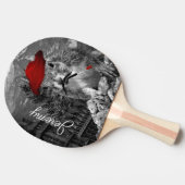 Eichhörnchen Funny Painter mit Namen Tischtennis Schläger (Seitenansicht)