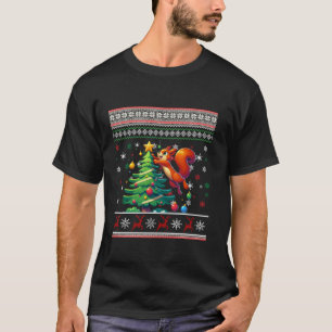 Eichhörnchen Funny Ugly Christmas Tree Jumper Xmas T-Shirt