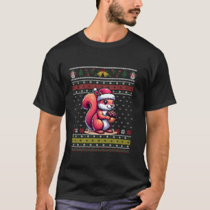 Eichhörnchen Funny Ugly Nüsse Weihnachtsbaum Weihn T-Shirt
