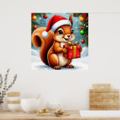 Eichhörnchen für Cartoon Poster (Küche)