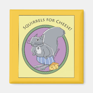 Eichhörnchen für Käse! Magnet