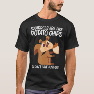 Eichhörnchen Für Männer Frauen Nagetier Wald Tier  T-Shirt