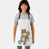 Eichhörnchen Fußballspieler Fußball Schürze (Insitu)