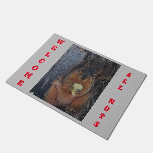 Eichhörnchen Fußmatte (Schrägansicht)