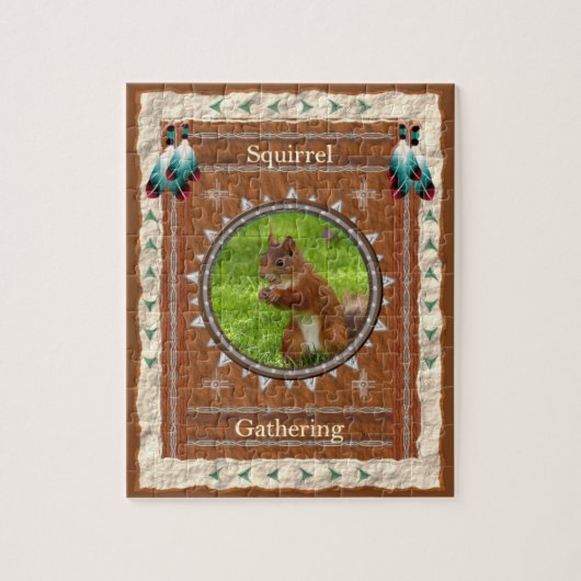 Eichhörnchen - GatheringJigsaw Puzzle w/Geschen (Vertikal)