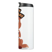 Eichhörnchen-Geburtstag Thermosbecher (Nach rechts gedreht)