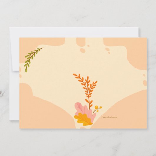 Eichhörnchen Geburtstagsfeier Einladung (Rückseite)