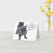 Eichhörnchen Geburtstagskarte Karte (Gelbe Blume)