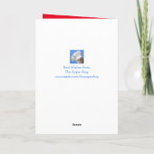 Eichhörnchen geht Nüsse Vatertag Karte (Rückseite)