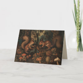 Eichhörnchen - geklappte Grußkarte Karte