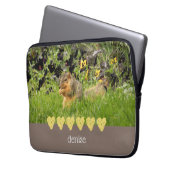 Eichhörnchen & Gelbhörnchen Elektronik-Beutel Laptopschutzhülle (Vorderseite Links)