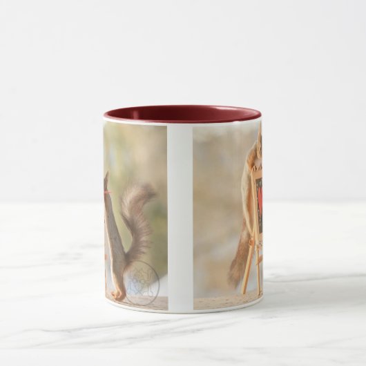 Eichhörnchen Gemälde Tasse (Zentrum)