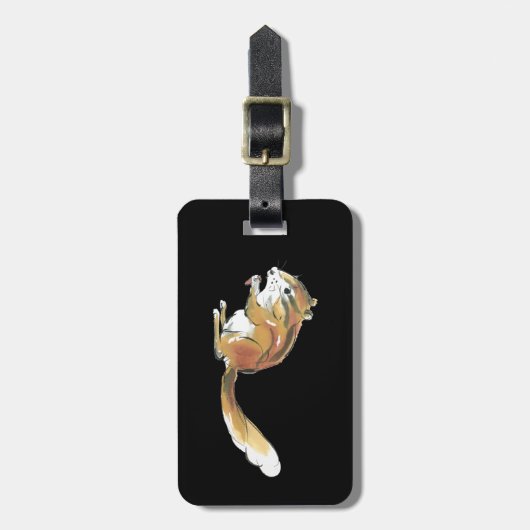 Eichhörnchen Gepäckanhänger (Vorderseite vertikal)