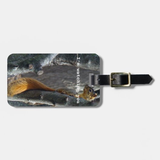 Eichhörnchen Gepäckanhänger (Vorderseite horizontal)