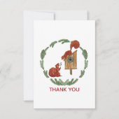 Eichhörnchen Geschenk Dankeschön Karte (Vorderseite)