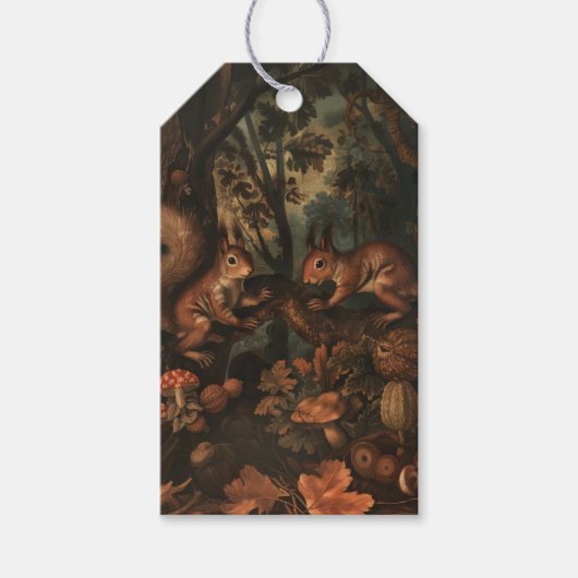 Eichhörnchen - Geschenketiketten Geschenkanhänger (Vorderseite)