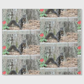 Eichhörnchen Geschenkpapier (Flach)