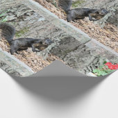 Eichhörnchen Geschenkpapier (Ecke)