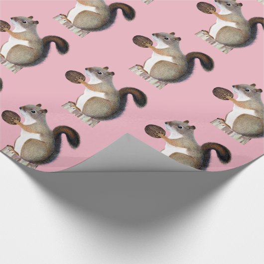 Eichhörnchen Geschenkpapier (Ecke)