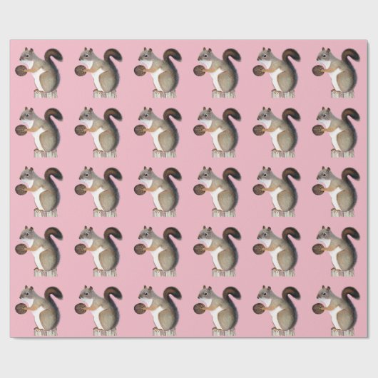 Eichhörnchen Geschenkpapier (Flach)