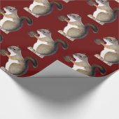 Eichhörnchen Geschenkpapier (Ecke)