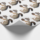 Eichhörnchen Geschenkpapier (Ecke)