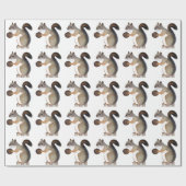 Eichhörnchen Geschenkpapier (Flach)