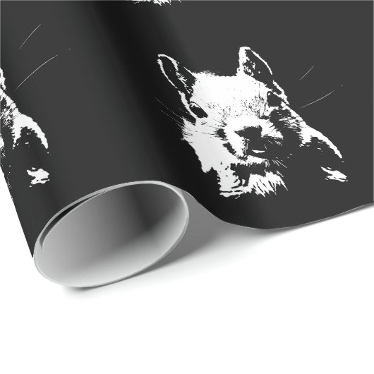 Eichhörnchen Geschenkpapier (Rolleneckpunkt)