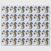 Eichhörnchen Geschenkpapier (Flach)