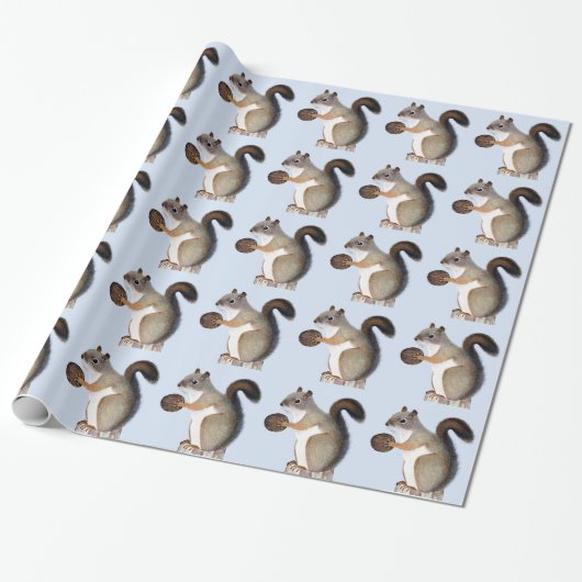 Eichhörnchen Geschenkpapier (Ungerollt)