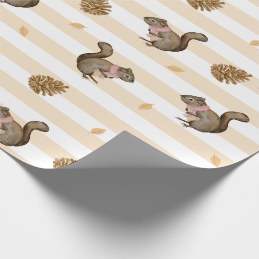 Eichhörnchen Geschenkpapier (Ecke)