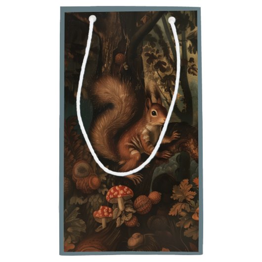 Eichhörnchen - Geschenktasche Kleine Geschenktüte (Rückseite)