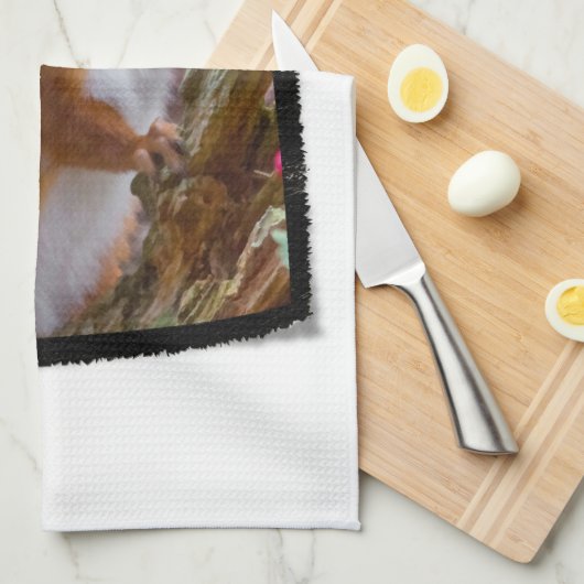 Eichhörnchen-Geschirrtuch Handtuch (Viertel Falte)