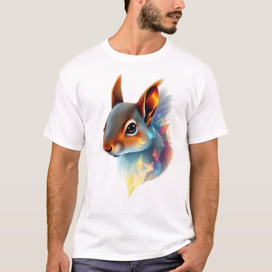 Eichhörnchen-Gesichtskunst T-Shirt (Vorderseite)