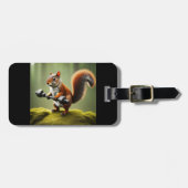 Eichhörnchen Gewichte heben Gepäckanhänger (Vorderseite horizontal)