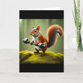 Eichhörnchen Gewichte heben Karte