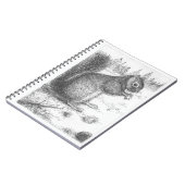 Eichhörnchen-gewundenes Anmerkungs-Buch Notizblock (Linke Seite)