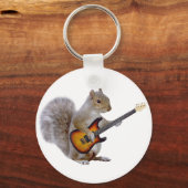 Eichhörnchen Gitarre spielen Schlüsselanhänger (Vorderseite)